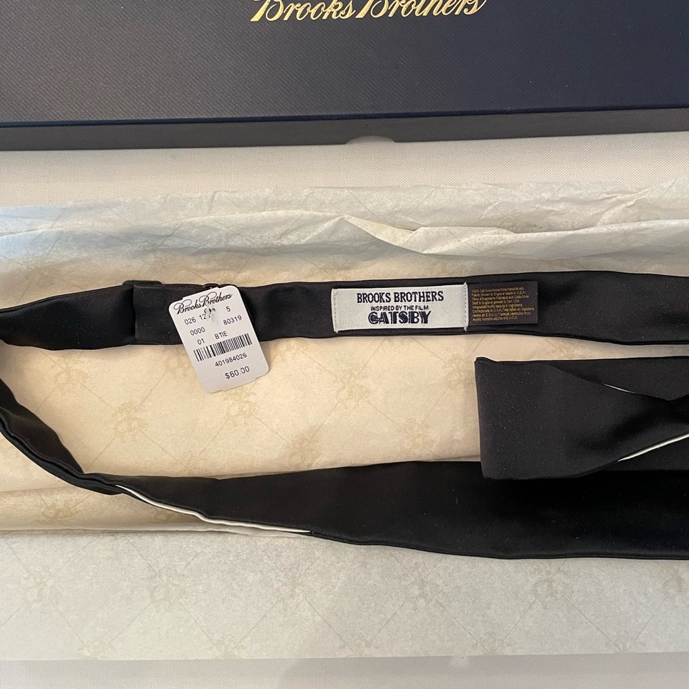 Brooks brothers black bow tie